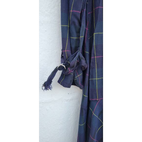 Zara Basic Plaid Mini Dress Oversized Preppy Size Med - Picture 3 of 6